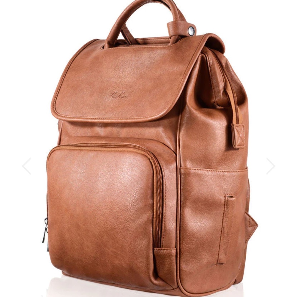 FINAL CALL: La Mare Diaper Bag Backpack in Brown